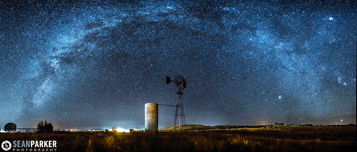 Milky Way Sparkles Over Windmill in Amazing Panoramic Photo